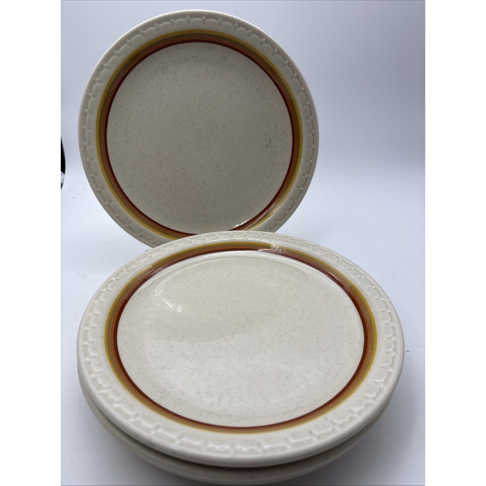 4 Syracuse China Palomino 9 1/8" plates Set Vintage Restaurant Ware Lot